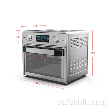 Forno multifuncional para fritadeira de ar comprimido 24 em 1 com porta dupla